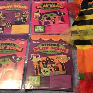Halloween Sticker Play Scenes and 3 Treat Bags